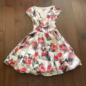 Ted Baker size 0 floral dress